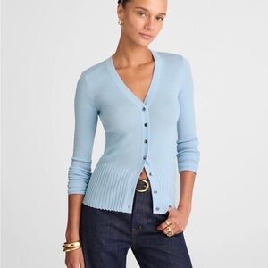 Madewell Sky Blue V-Neck Cardigan